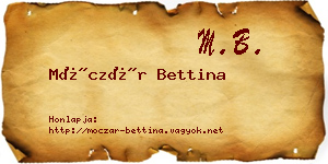 Móczár Bettina névjegykártya