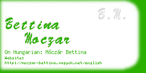 bettina moczar business card