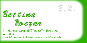 bettina moczar business card